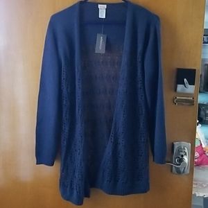 Dusty blue Echo knitted sweater new